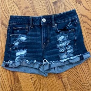 American Eagle Ripped Denim Shorts